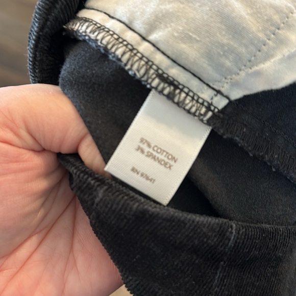 J. Jill Black Corduroy Cords Pants 12 EUC - Picture 7 of 8